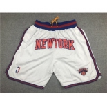 Knicks White Just Don Mesh Shorts