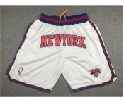 Knicks White Just Don Mesh Shorts