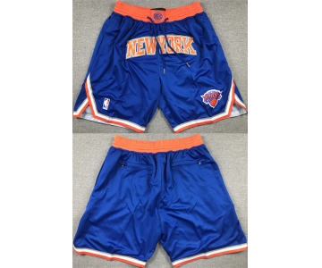 Men's New Yok Knicks Royal Shorts