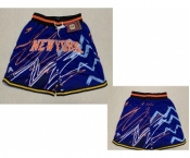 Men's New York Knicks Blue Lightning Just Don Swingman Shorts