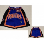 New York Knicks Shorts (Black) JUST DON By Mitchell & Ness