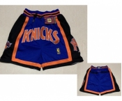 New York Knicks Shorts (Black) JUST DON By Mitchell & Ness