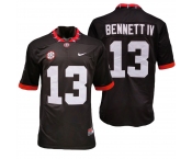 NCAA University Georgia #13 Stetson Bennett IV Black Football Jersey