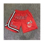 Heat Red Just Don Throwback Mesh Shorts