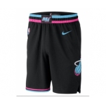 Men Nike Miami Heat Black NBA Swingman City Edition Shorts