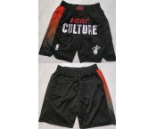 Men's Miami Heat Black City Edition Shorts (Run Small)