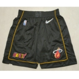 Men's Miami Heat Black Diamond 2022 City Edition Swingman Stitched Shorts