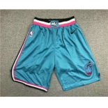 Men's Miami Heat Light Blue 2019 Nike Swingman Stitched NBA Shorts