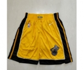 Men's Miami Heat Yellow Award Shorts