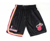 Miami Heat Black Throwback Short