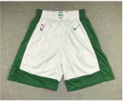 Men's Boston Celtics White 2021 Nike City Edition Swingman Stitched NBA Shorts