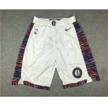 Men's Brooklyn Nets NEW White 2020 City Edition NBA Swingman Shorts