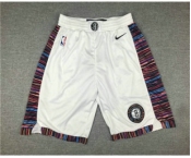 Men's Brooklyn Nets NEW White 2020 City Edition NBA Swingman Shorts