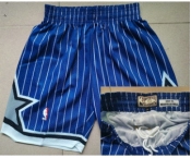 Men's Orlando Magic #32 Shaquille O'neal 1994-95 Purple Hardwood Classics Soul Swingman Throwback Shorts