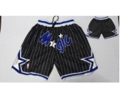 Men's Orlando Magic Black Just Don Stitched Shorts