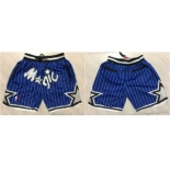 Men's Orlando Magic Blue Just Don Stitched Shorts