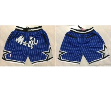 Men's Orlando Magic Blue Just Don Stitched Shorts