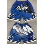 Men's Orlando Magic Blue Shorts(Run Small)