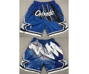 Men's Orlando Magic Blue Shorts(Run Small)