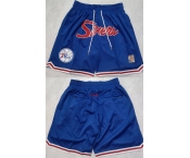 Men's Philadelphia 76ers Blue Shorts