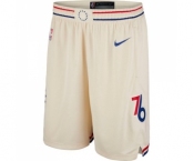 Men's Philadelphia 76ers Nike Cream City Edition Swingman Shorts