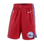 Men's Philadelphia 76ers Nike Red Statement Swingman Basketball Shorts