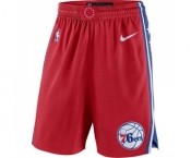 Men's Philadelphia 76ers Nike Red Statement Swingman Basketball Shorts