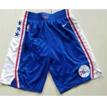 Nike Philadelphia 76ers Blue Swingman Shorts