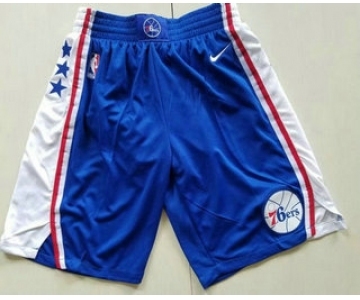 Nike Philadelphia 76ers Blue Swingman Shorts