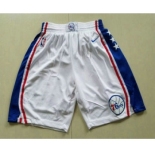 Nike Philadelphia 76ers White Swingman Shorts