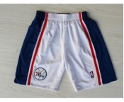 Philadelphia 76ers White Throwback Short