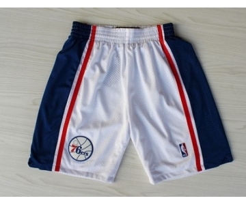 Philadelphia 76ers White Throwback Short