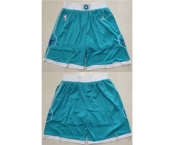 Men's Charlotte Hornets Aqua Mitchell & Ness Shorts