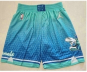 Men's Charlotte Hornets Blue Jordan Diamond 2022 City Edition Swingman Stitched Shorts