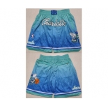 Men's Charlotte Hornets Blue Mitchell & Ness Shorts