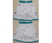 Men's Charlotte Hornets White Mitchell & Ness Shorts