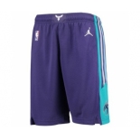 Men's Jordan Brand Purple Charlotte Hornets Icon Swingman Basketball Shorts