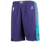 Men's Jordan Brand Purple Charlotte Hornets Icon Swingman Basketball Shorts