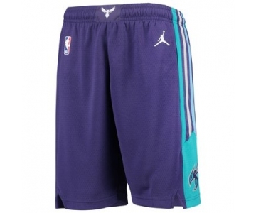 Men's Jordan Brand Purple Charlotte Hornets Icon Swingman Basketball Shorts