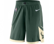 Men's Milwaukee Bucks Nike Green Icon Swingman Basketball Shorts