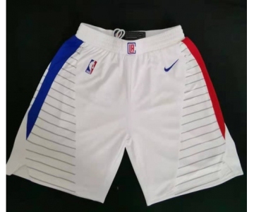 Clippers White Swingman Shorts