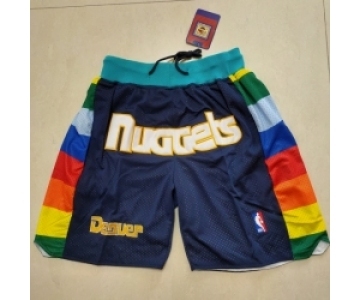 Men's Denver Nuggets Navy Shorts