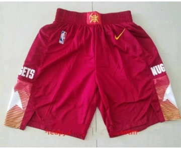 Men's Denver Nuggets Red 2021 City Edition NBA Swingman Shorts