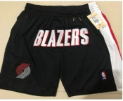 Men's Portland Trail Blazers Black Just Don Shorts Swingman Shorts