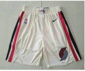 Men's Portland Trail Blazers Cream 2020 City Edition NBA Swingman Shorts