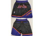 Men's Phoenix Suns Black Orange Shorts (Run Small)