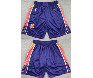 Men's Phoenix Suns Purple City Edition Shorts (Run Small)