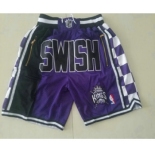 Men's Sacramento Kings 1994-95 Black Just Don Shorts Swingman Shorts