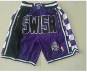 Men's Sacramento Kings 1994-95 Black Just Don Shorts Swingman Shorts