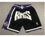 Sacramento Kings Black Pockets Swingman Shorts